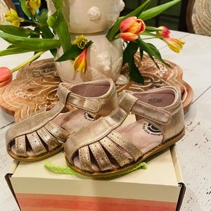 Livie and Luca Gold Shimmer sandals